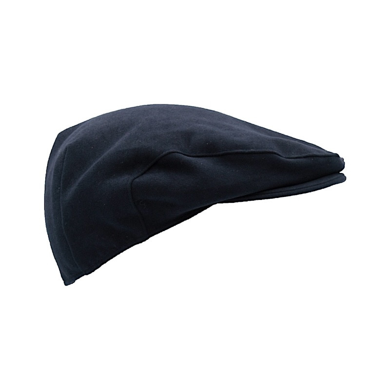 Made in UK Moleskin Shenmore Flat Cap Navy